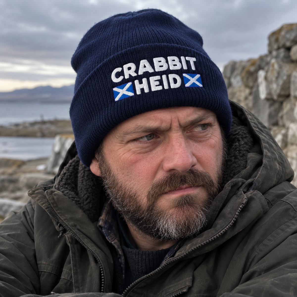 Crabbit Heid Embroidered Beanie