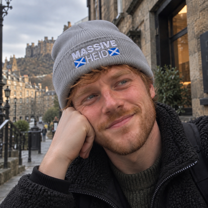 “Massive Heid” Embroidered Beanie