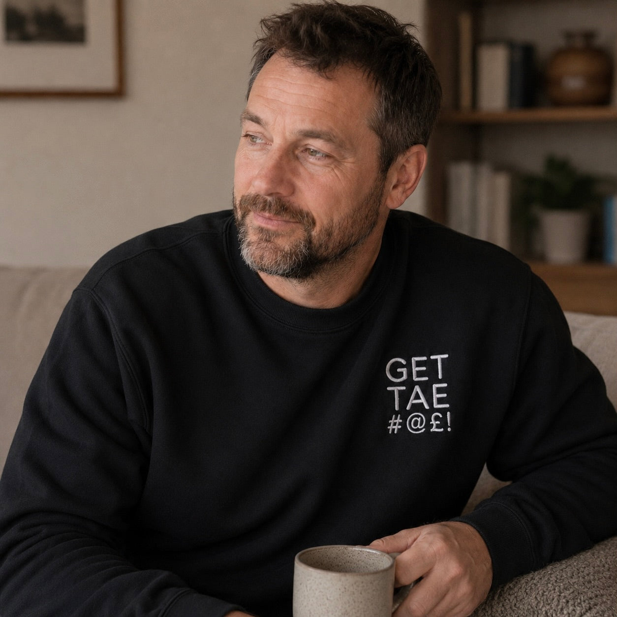 Get Tae #@£! Embroidered Sweatshirt
