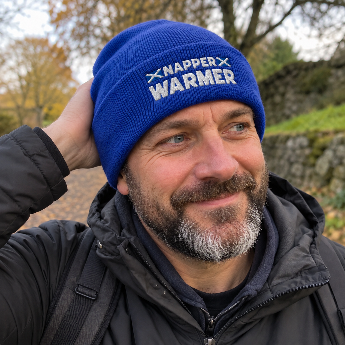 Napper Warmer | Embroidered Beanie