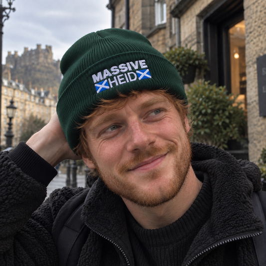 “Massive Heid” Embroidered Beanie