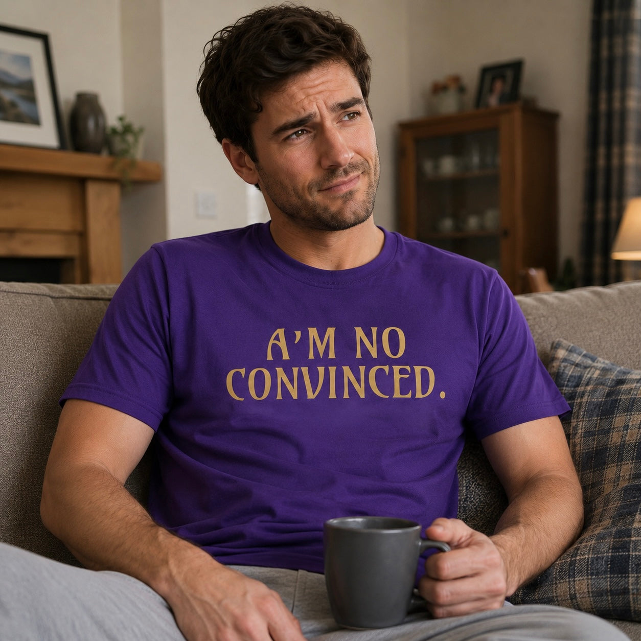 “Ahm No Convinced.” Standard Fit T-Shirt