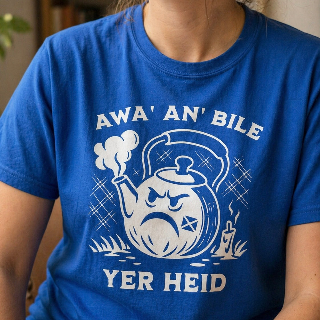 Scottish T-Shirt – Awa' An' Bile Yer Heid Premium Tee