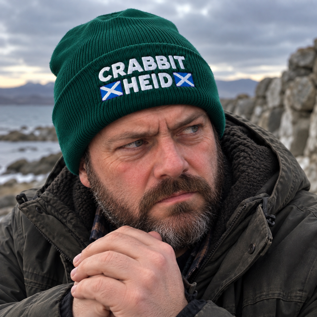 Crabbit Heid Embroidered Beanie