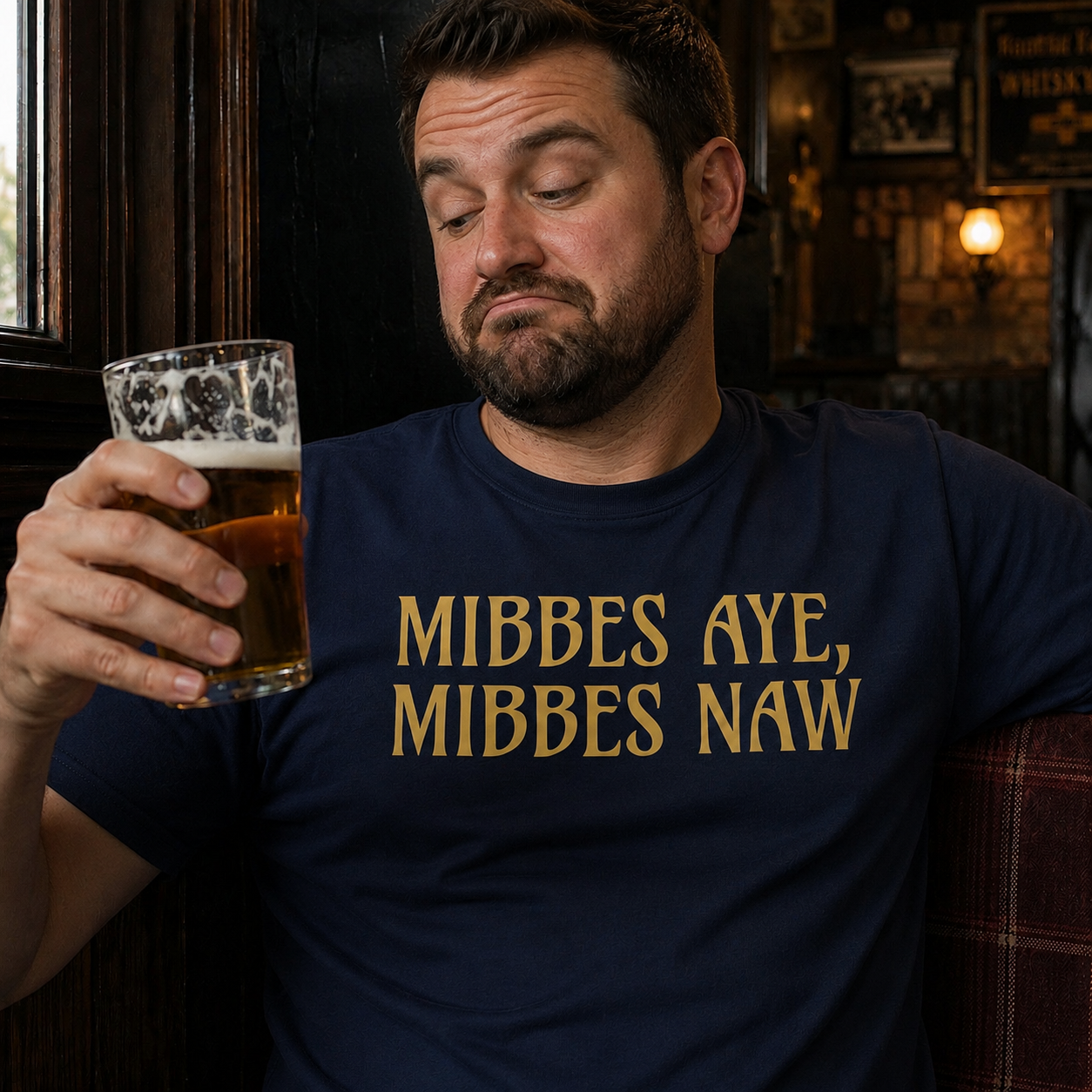“Mibbes Aye, Mibbes Naw” Premium Soft T-Shirt