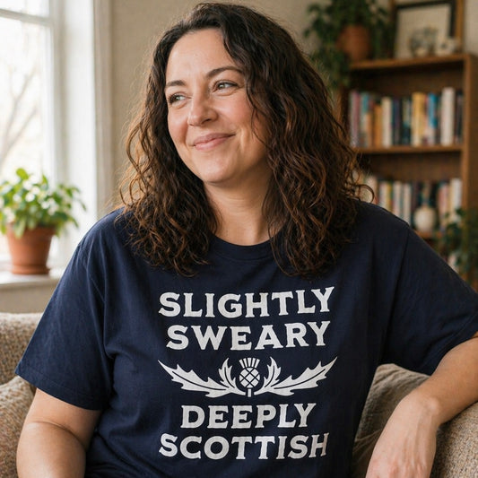 “Slightly Sweary Deeply Scottish” Funny Scottish T-Shirt – Standard Fit