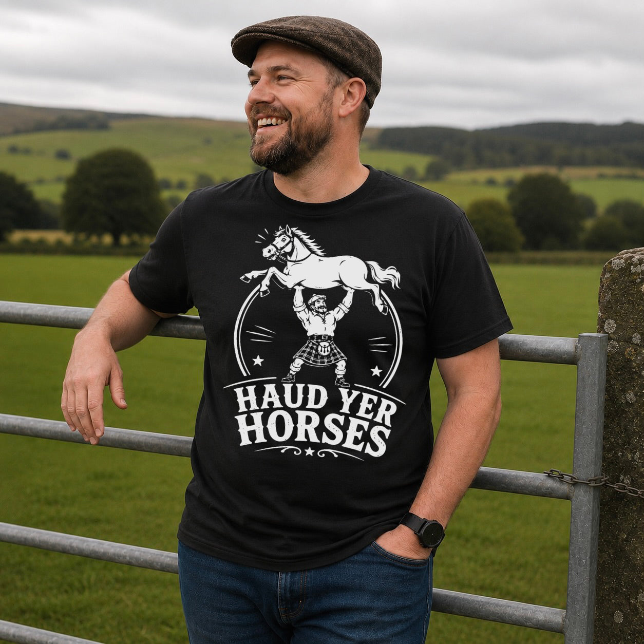 “Haud Yer Horses” Standard Fit T-Shirt