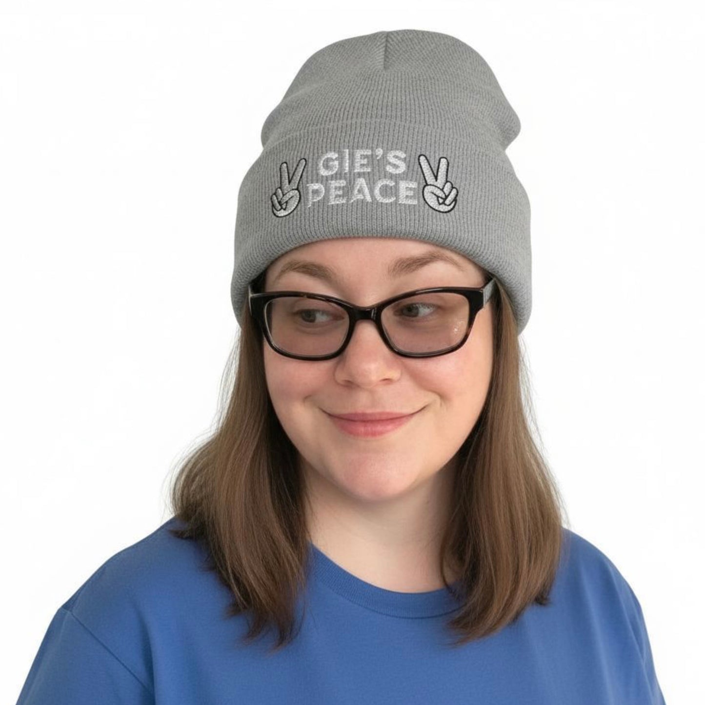 Funny Embroidered Beanie – Gie’s Peace