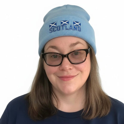 Organic Cotton Embroidered Scottish Beanie – Scotland