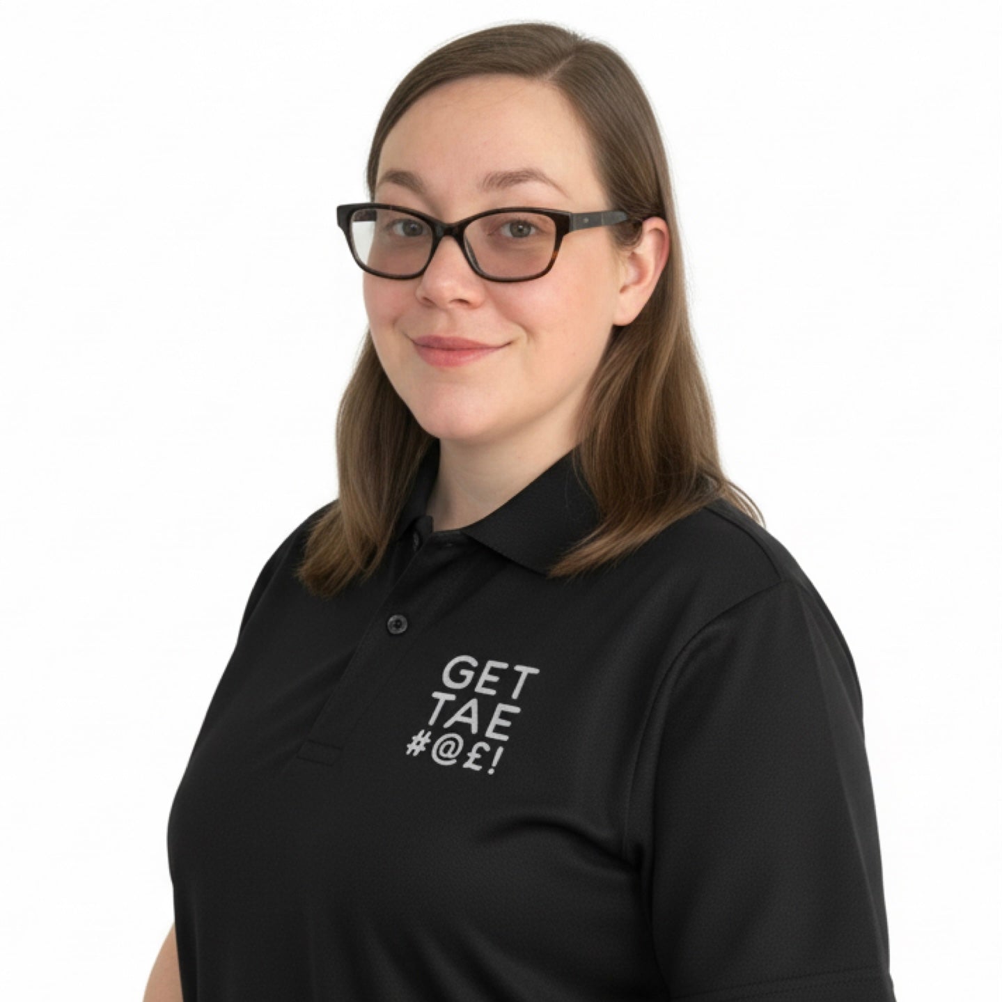 Get Tae #@£! Embroidered Polo Shirt