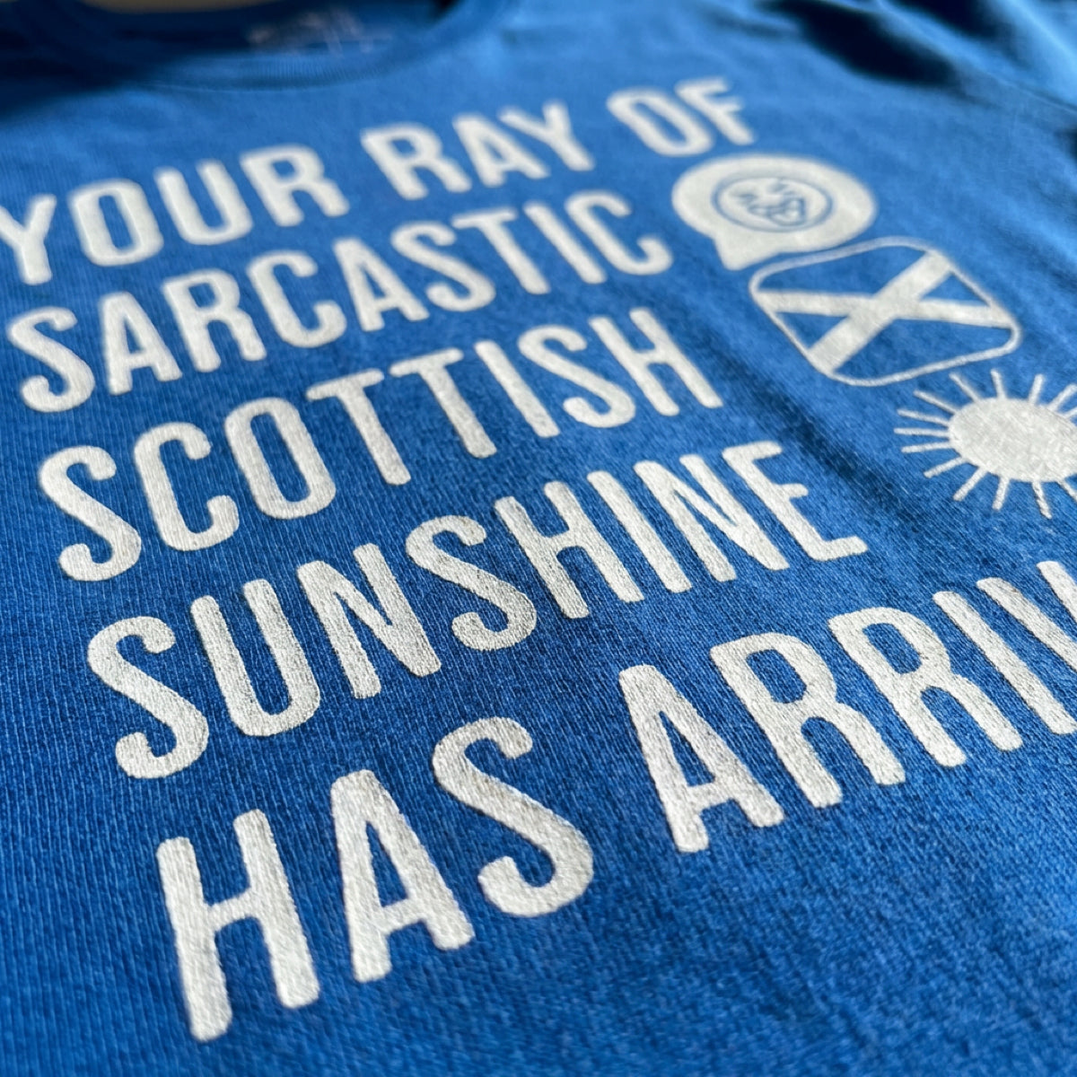 “Sarcastic Scottish Sunshine” Funny Scottish T-Shirt – Premium Soft Feel