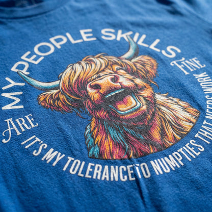 “My People Skills Are Fine” Funny Scottish T-Shirt – Standard Fit