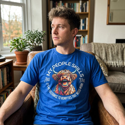 “My People Skills Are Fine” Funny Scottish T-Shirt – Standard Fit
