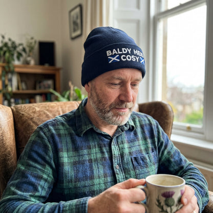 “Baldy Heid Cosy” Embroidered Beanie