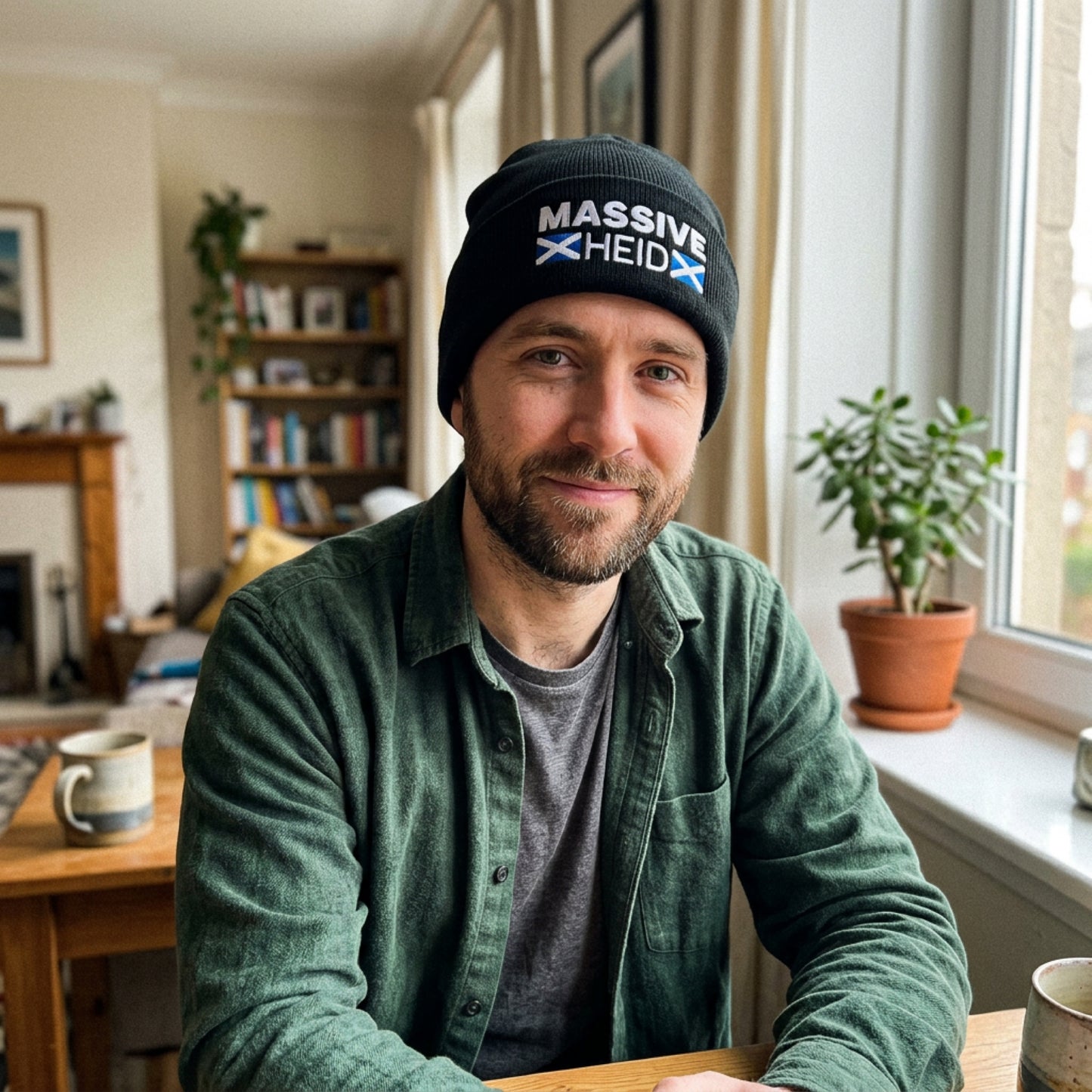 “Massive Heid” Embroidered Beanie