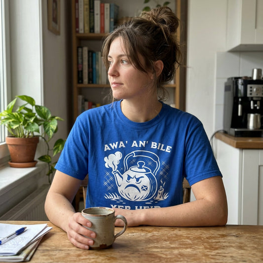 Scottish T-Shirt – Awa' An' Bile Yer Heid Premium Tee