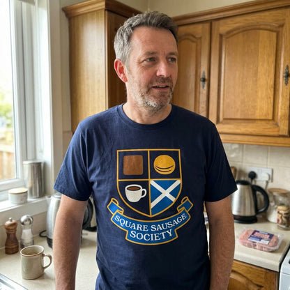“Square Sausage Society” Funny Scottish T-Shirt – Premium Soft Feel