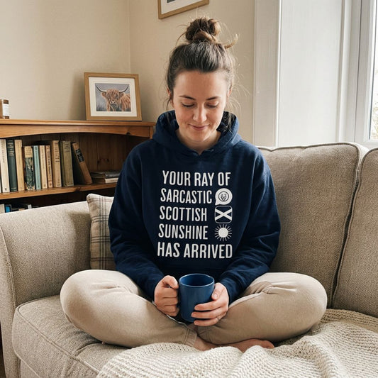 “Sarcastic Scottish Sunshine” Funny Scottish Hoodie