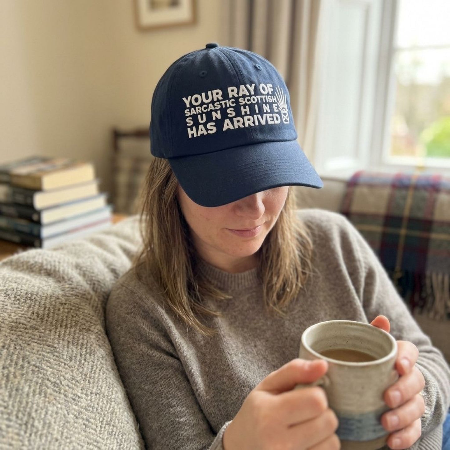 “Sarcastic Scottish Sunshine” Navy Blue Cap