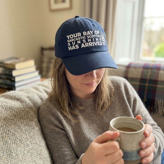 Sarcastic Scottish Sunshine Navy Blue Cap