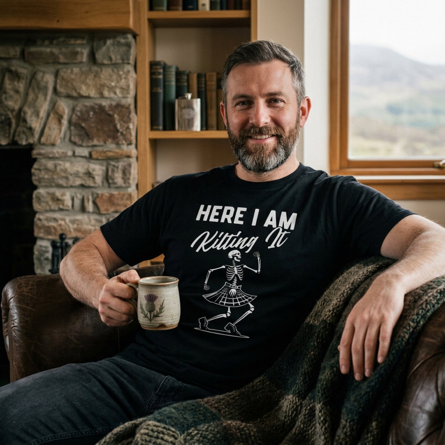 “Kilting It” Funny Scottish T-Shirt – Premium Soft Feel