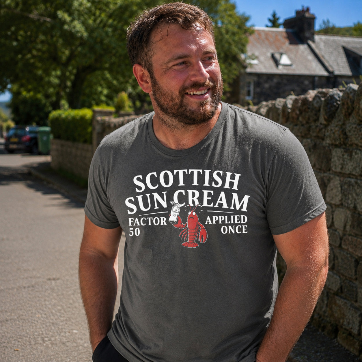 “Scottish Sun Cream” Standard Fit T-Shirt