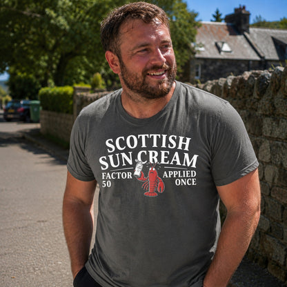 “Scottish Sun Cream” Standard Fit T-Shirt