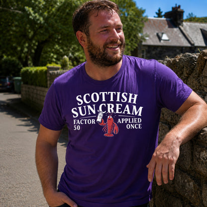 “Scottish Sun Cream” Standard Fit T-Shirt
