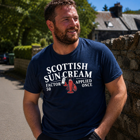 “Scottish Sun Cream” Standard Fit T-Shirt
