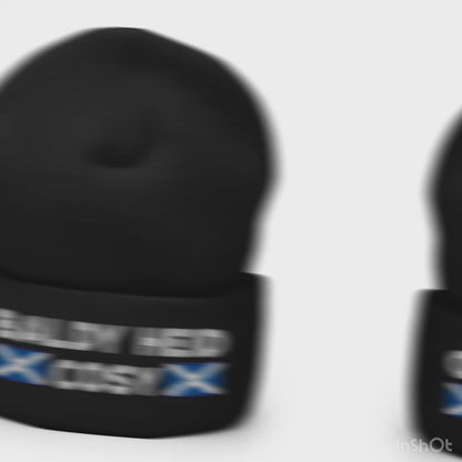 Scottish Embroidered Beanie – Baldy Heid Cosy