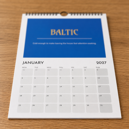 Sarcastic Scots 2027 Calendar