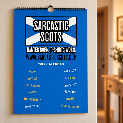 Sarcastic Scots 2027 Calendar