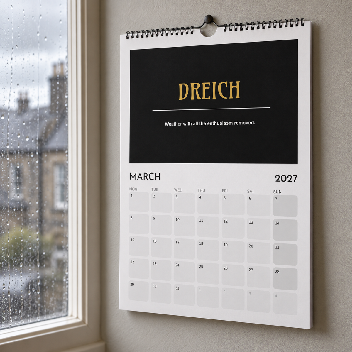 Sarcastic Scots 2027 Calendar